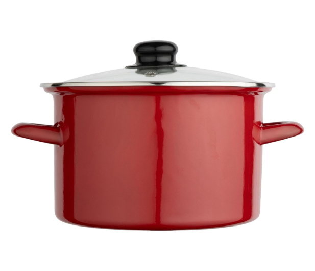 Altom Garnek emaliowany 22 cm 3,6 l pokrywka merlot indukcja - 1611127 - zdjęcie 2